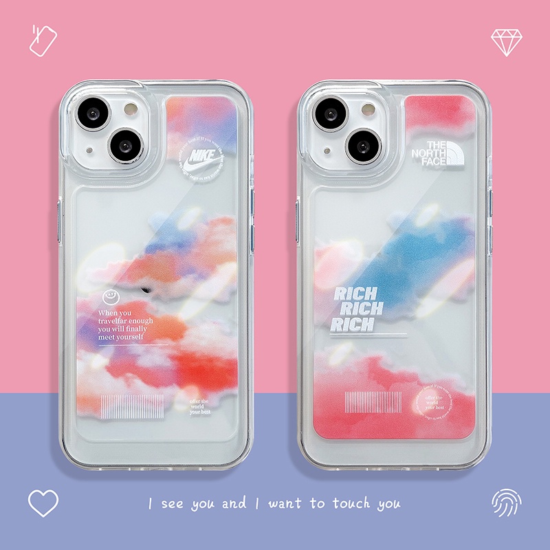 Soft case Silikon Transparan Anti slip Shockproof Motif Polkadot Untuk iPhone