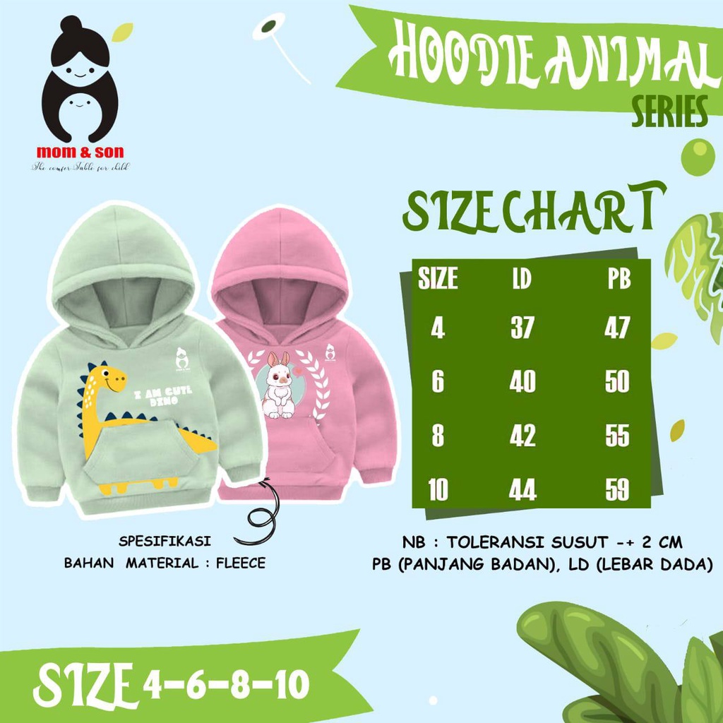 Hoodie Animal Series Mom &amp; Son