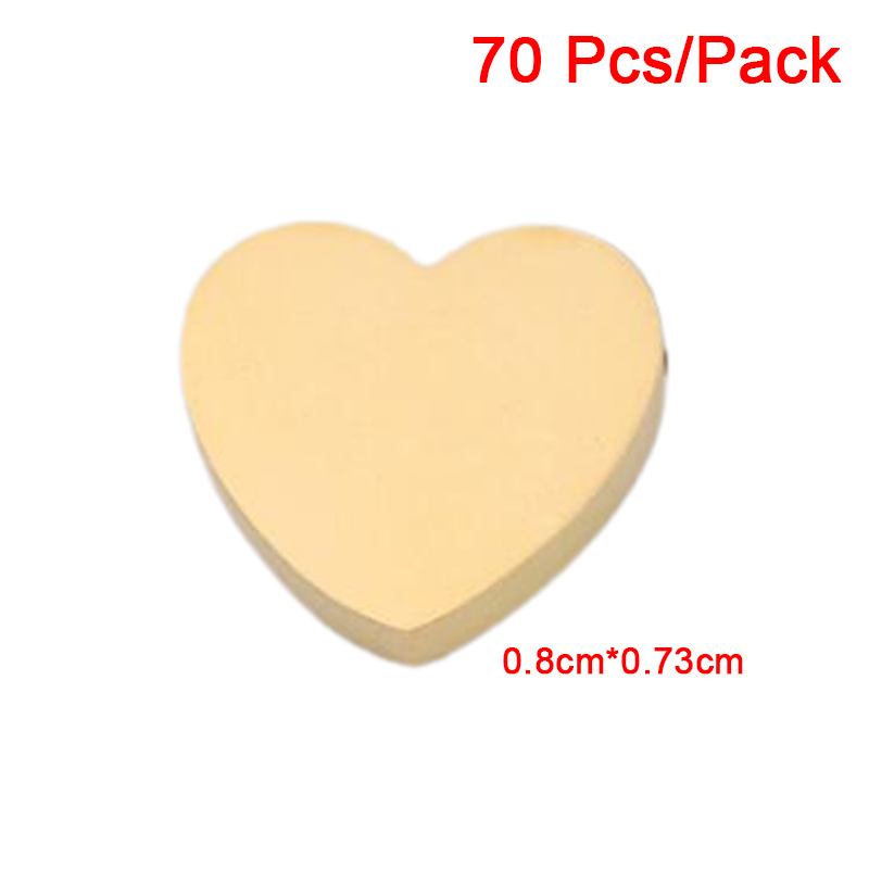 1Pcs Golden Peach Heart-Shaped Spacer Beads Loose Bead