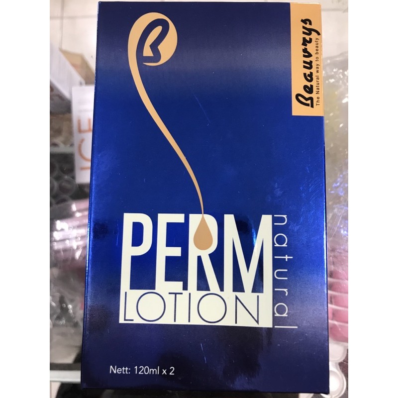 Beauvrys Perm Lotion Natural/ Obat Keriting Rambut Step1 &amp; Step2 120ml