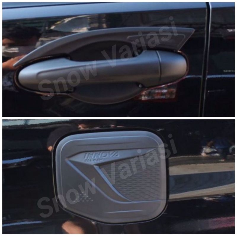 Paket outer handle tank cover innova facelift 2021 hitam doff blacktivo jsl