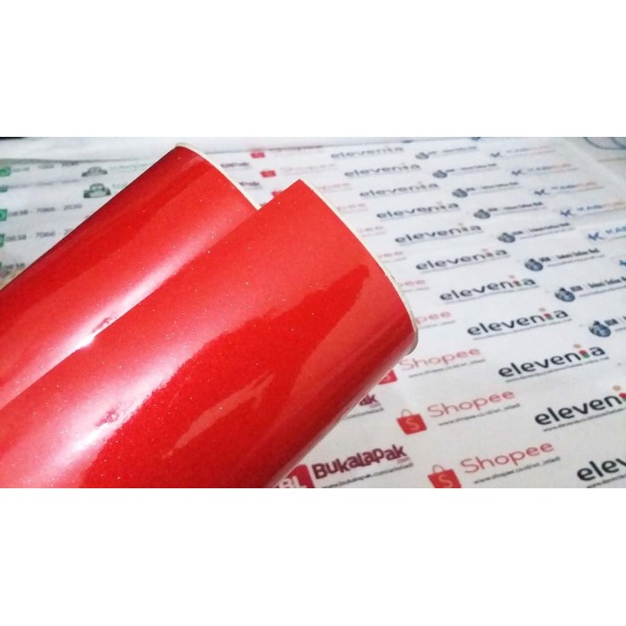 

Scotlite Skotlet Stiker red merah muda transparan glitter metalik