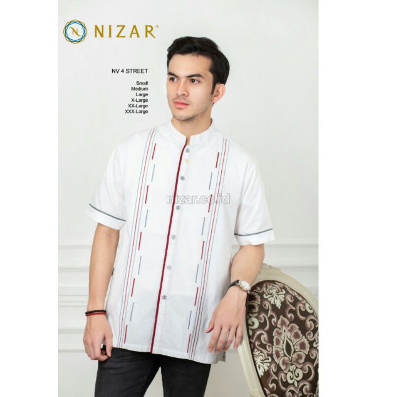 JUMBO Baju Koko Nizar Bordir NV 4 Street REGULER
