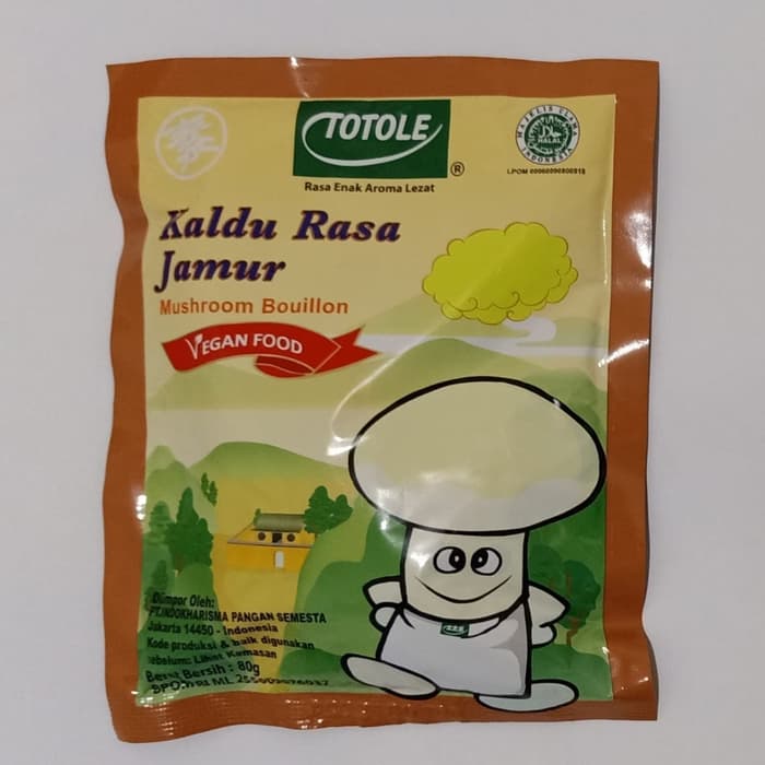 

KUALITAS TERBAIK - TOTOLE KALDU JAMUR 80GR - 1 DUS/KARTON ISI 100 PACK/BUNGKUS