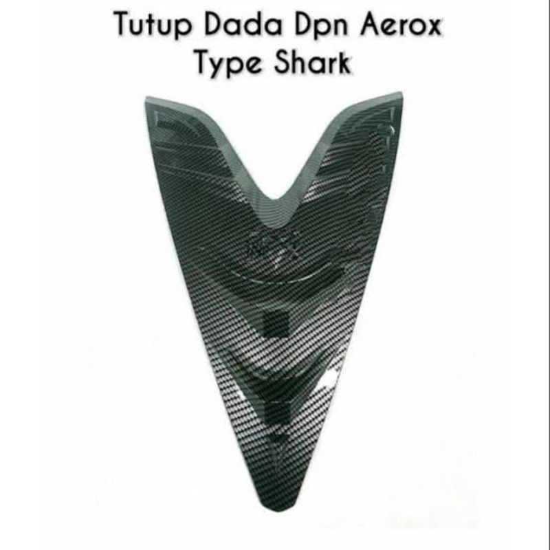 Cover Dada Yamaha Aerox 155 Carbon Tutup Dada Depan Aerox 155 Dasi Tameng Depan Aerox 155