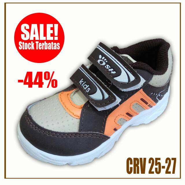 SALE!! OSH CRV 25-27 / Sepatu Sekolah Anak Laki Paud TK