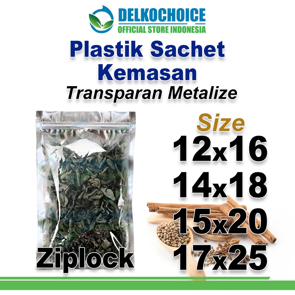 PLASTIK SACHET BAG TRANSMETZ KEMASAN ZIPLOCK Plastik Klip SASET FOIL DELKOCHOICE