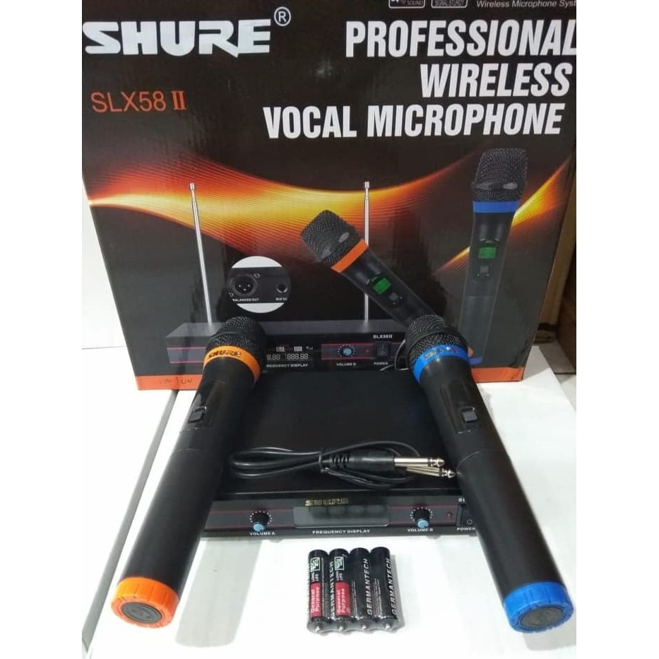 Shure Mic Wireless SLX 58 II Handle Black Edition -Double Wireles