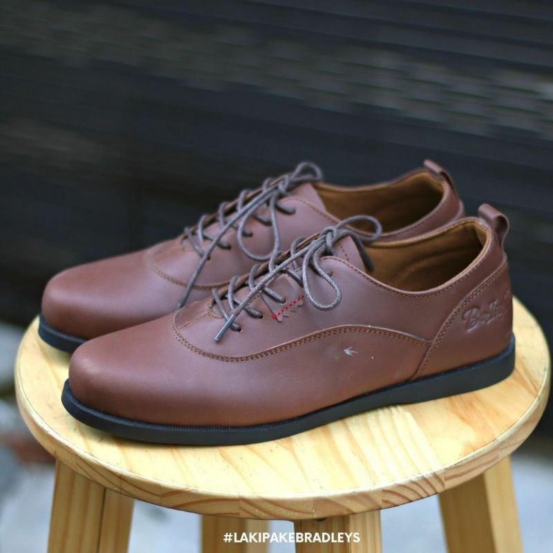 LOW FOSTER BLACK - BRADLEYS | Sepatu Formal Pria Kulit Asli Kerja Office Casual Pesta Murah Original