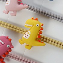MURMURE.ID | IKAT RAMBUT ALA KOREA MOTIF DINOSAURUS KUNCIR CANDY IMPORT MURAH KARET RAMBUT DINO HA059-B - TALI KUNING