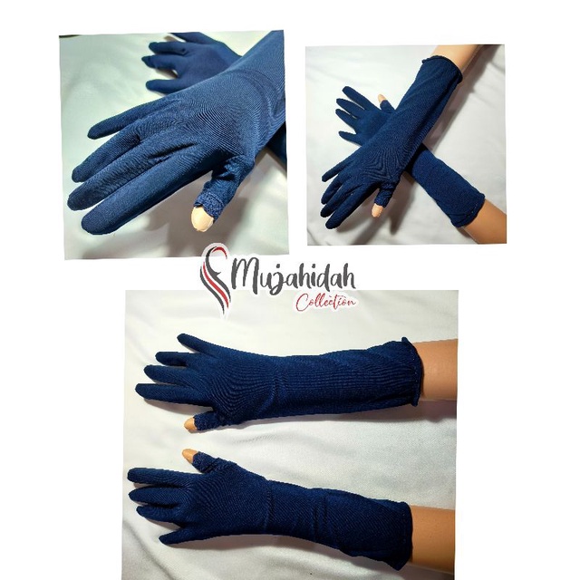 sarung tangan / kaos tangan muslimah jempol bolong