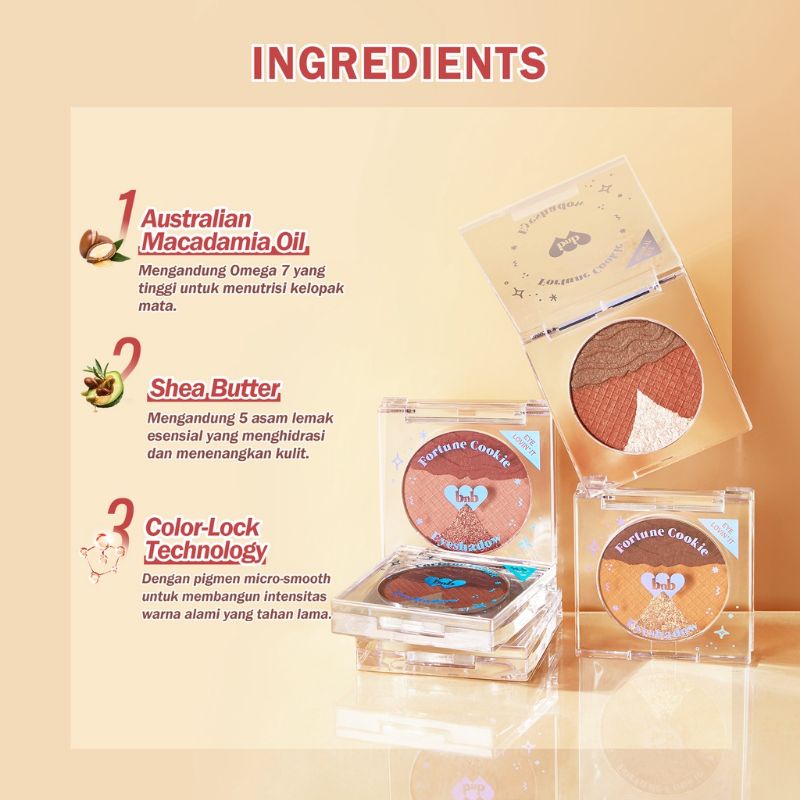 (GOSEND/COD) BNB BARENBLISS FORTUNE COOKIE EYESHADOW KOREA EYE MAKEUP PALETTE