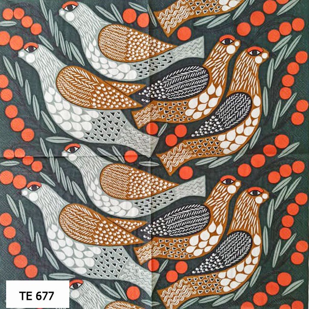 TISU NAPKIN DECOUPAGE EROPAH 33X33 CM TE  677  TTS