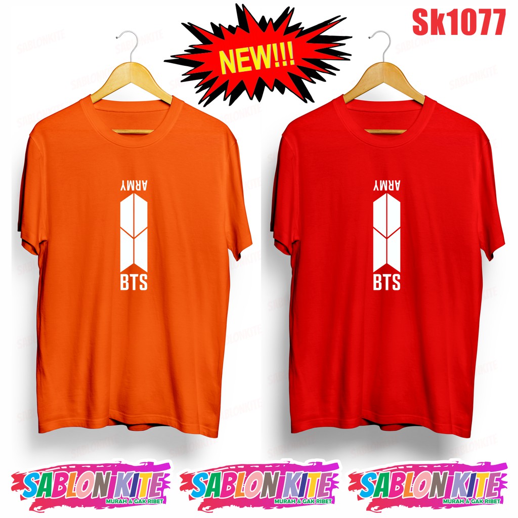 MURAH!!! KAOS ARMY KPOP SK1077 UNISEX ADA BYK WARNA 30S