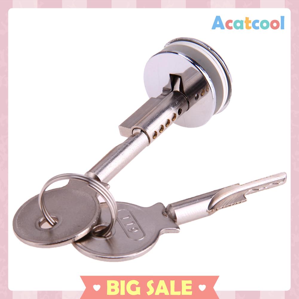 Kunci Lemari Kaca Bentuk Silinder Bahan Zinc Alloy