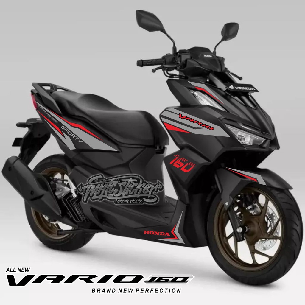 VARIO 160 STICKER KEREN UNTUK MOTOR WARNA HITAM