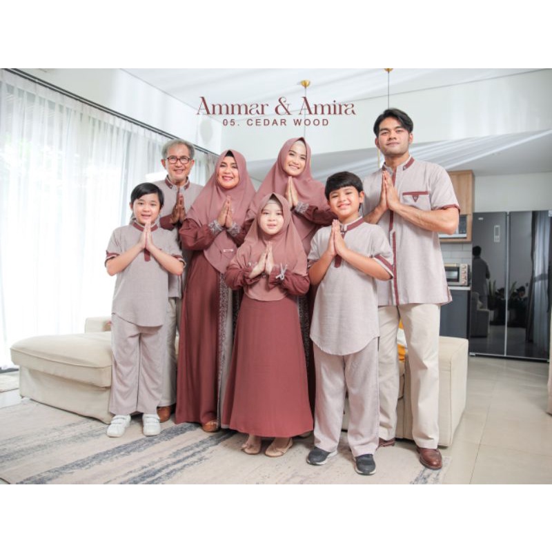 TERBARU sarimbit Ammar Amira | By ATTIN HIJAB ORI | sarimbitan renda gamis mom kids dad kemko ORI