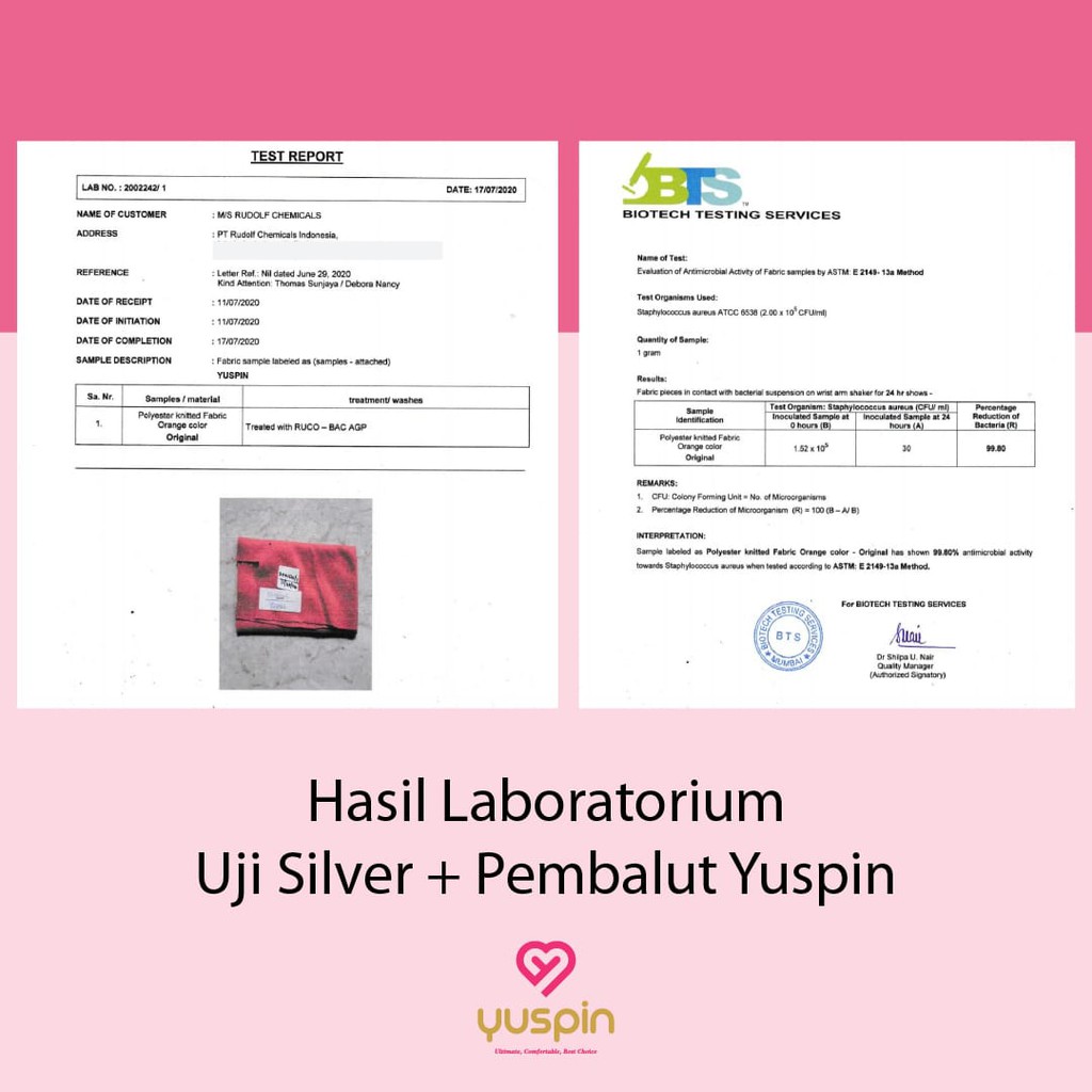 [FREE GIFT] PAKET PEMBALUT KAIN DAY USE YUSPIN LOKAL ANTI BACTERIAL