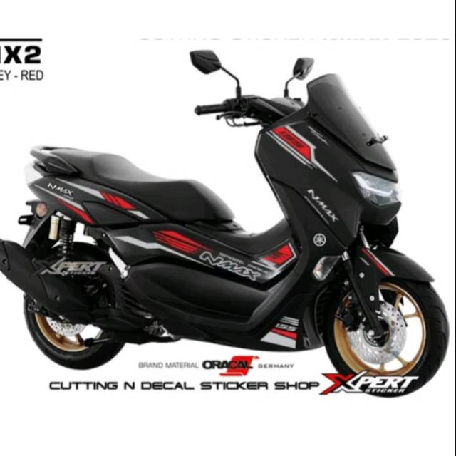 Cutting Stiker Yamaha Nmax 2020 Red-Grey