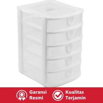 Krishome Laci Penyimpanan 5 Tingkat - Transparan