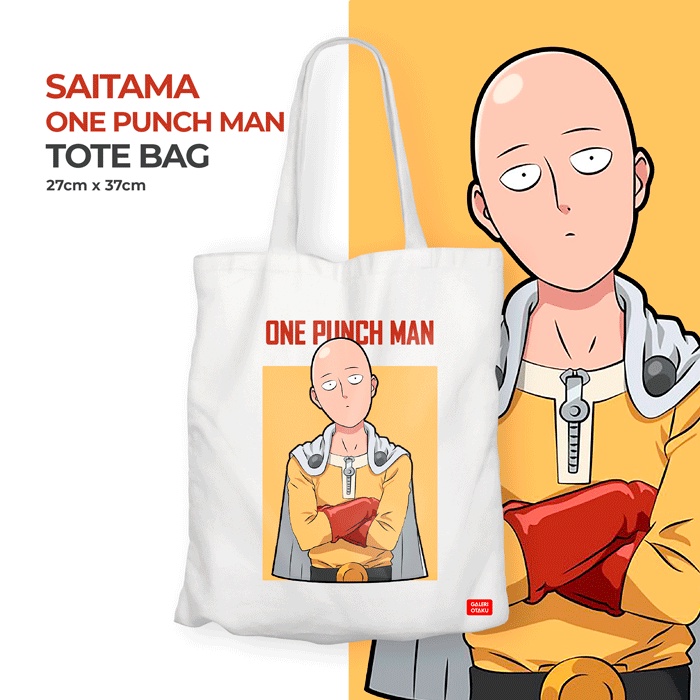 SAITAMA Totebag Kanvas Anime ONE PUNCH MAN SAITAMA / Tote Bag Kanvas Anime OPM / Totebag Anime