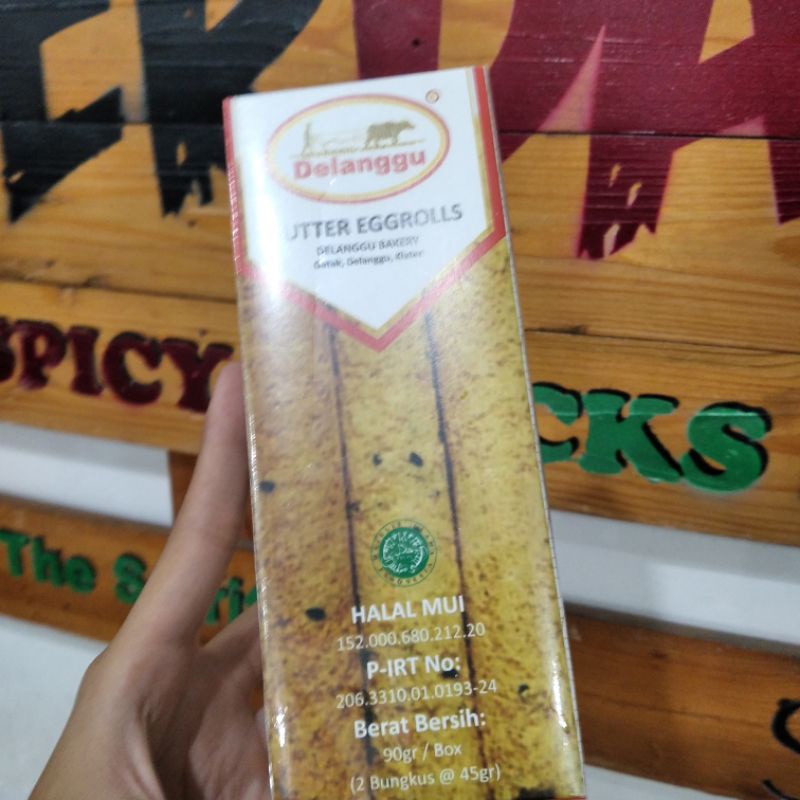 

BUTTER EGGROLLS DELANGGU KUE KERING EGG ROLL BOX KECIL 90 GRAM OLEH OLEH SOLO