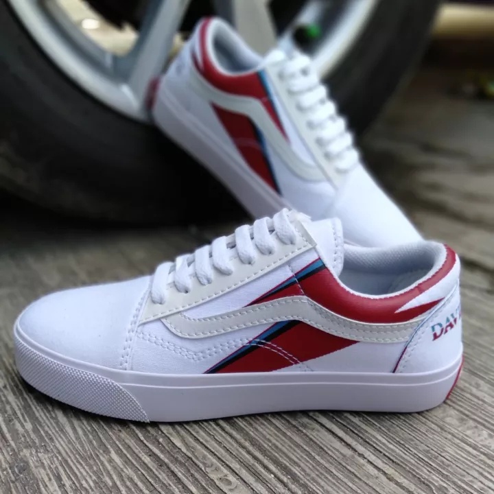 SEPATU SNEAKERS VANS DAVID BOWIE PREMIUM HITAM SNEAKERS SEKOLAH UNISEK PRIA DAN WANITA FREE BOX