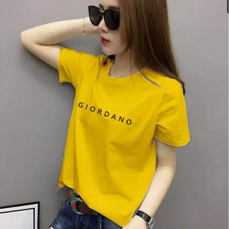 kaos wanita dewasa Giordan kaos oblong baju kaos distro atasan wanita cotton combed