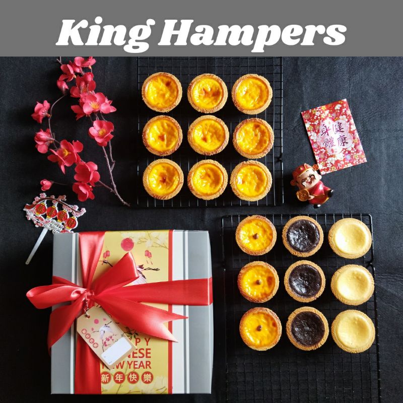 

king hampers egg tart imlek double box