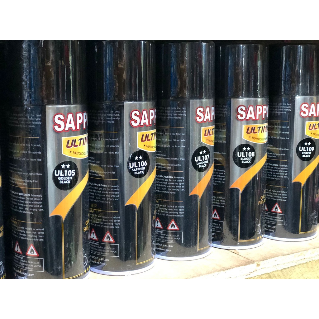 CAT SEMPROT SAPPORO ULTIMATE BLACK SERIES 400ML UL105/UL106/UL107/UL108/UL109