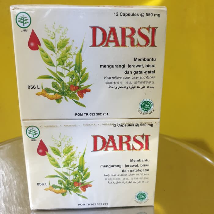 Darsi Jamu Kapsul Obat Herbal Jerawat Bisul Dan Gatalgatal Shopee Indonesia