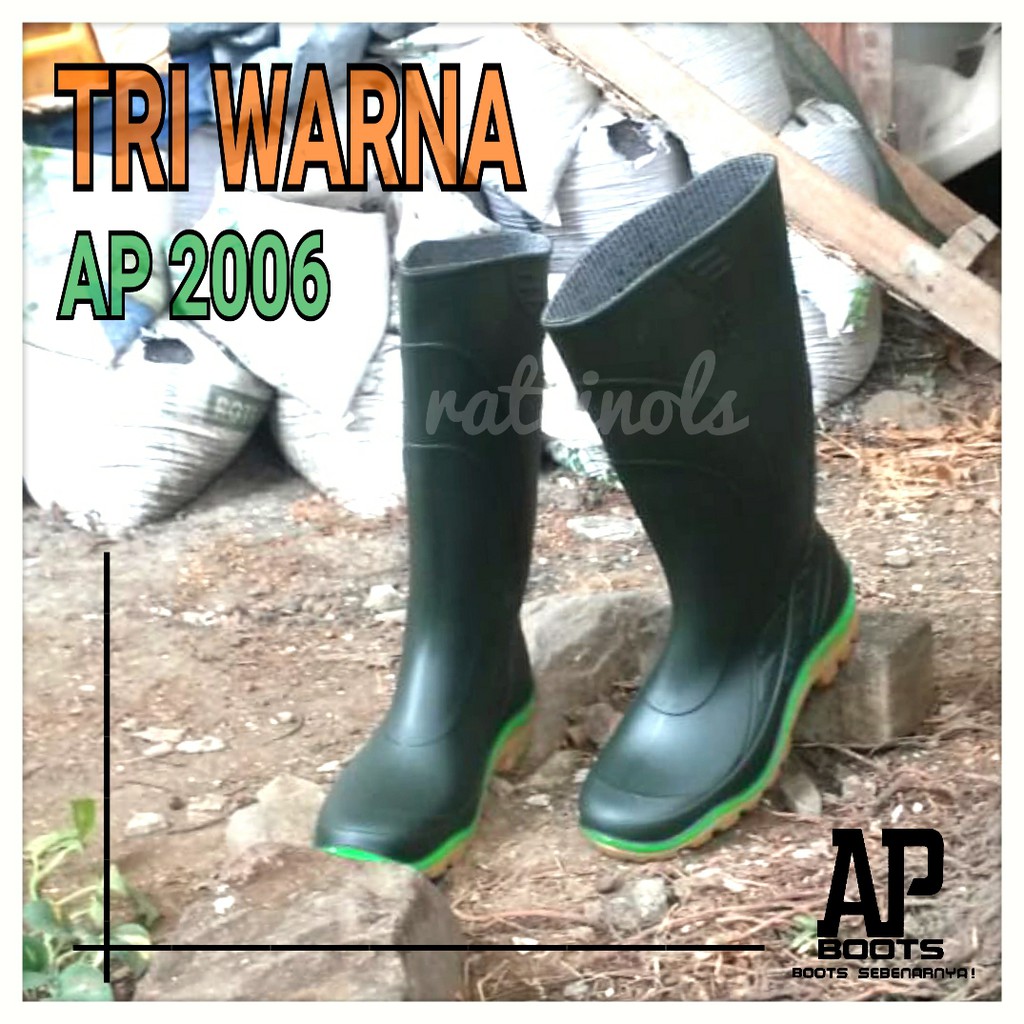 SEPATU BOOT AP BOOT 2006 GREEN MURAH