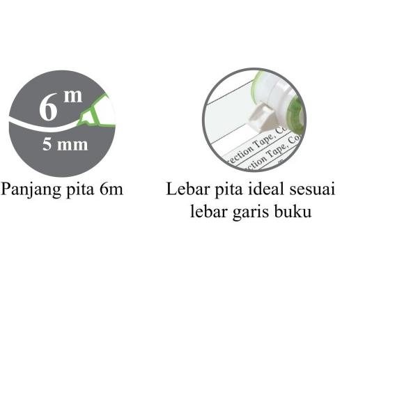 

✤ Faber-Castell Correction Tape SR 506 - Merah Muda ℮