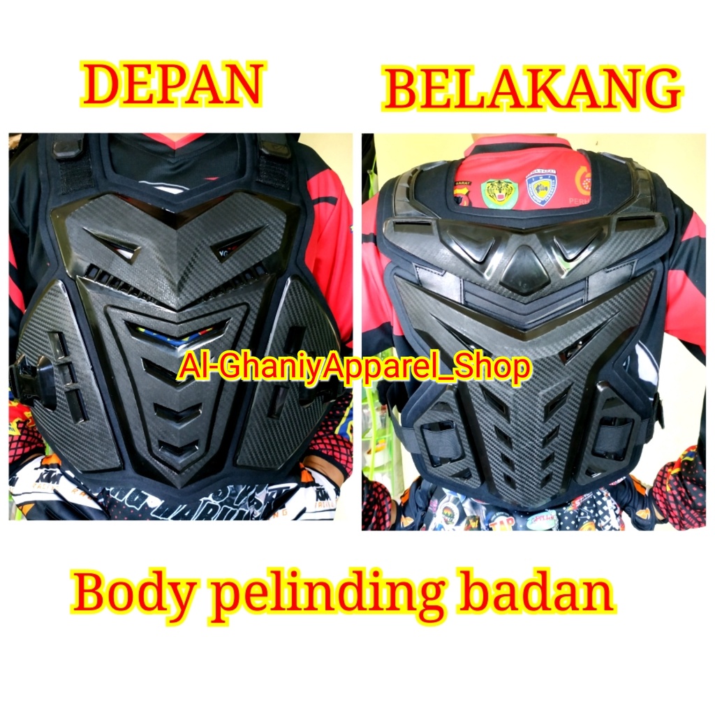 body protector cross  bisa cod body protektor trail motor cross acerbys pelindung badan hitam