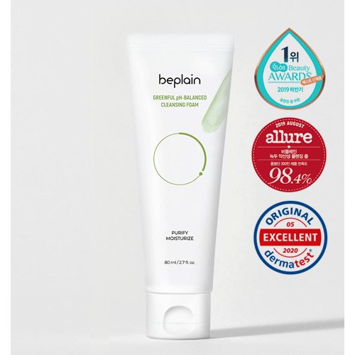 BE PLAIN Greenful pH Balanced Cleansing Foam 80mL