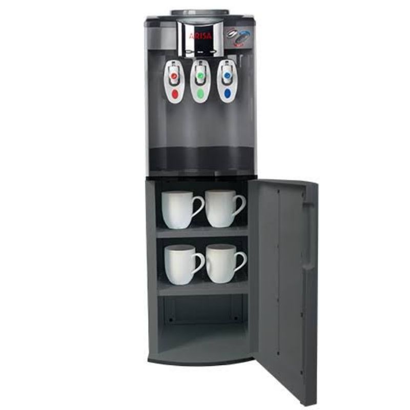 DISPENSER ARISA CWD 1XL CWD1XL 1 XL GALON ATAS AIR MINUM 3 TIGA KERAN KRAN PANAS NORMAL BIASA FRESH 