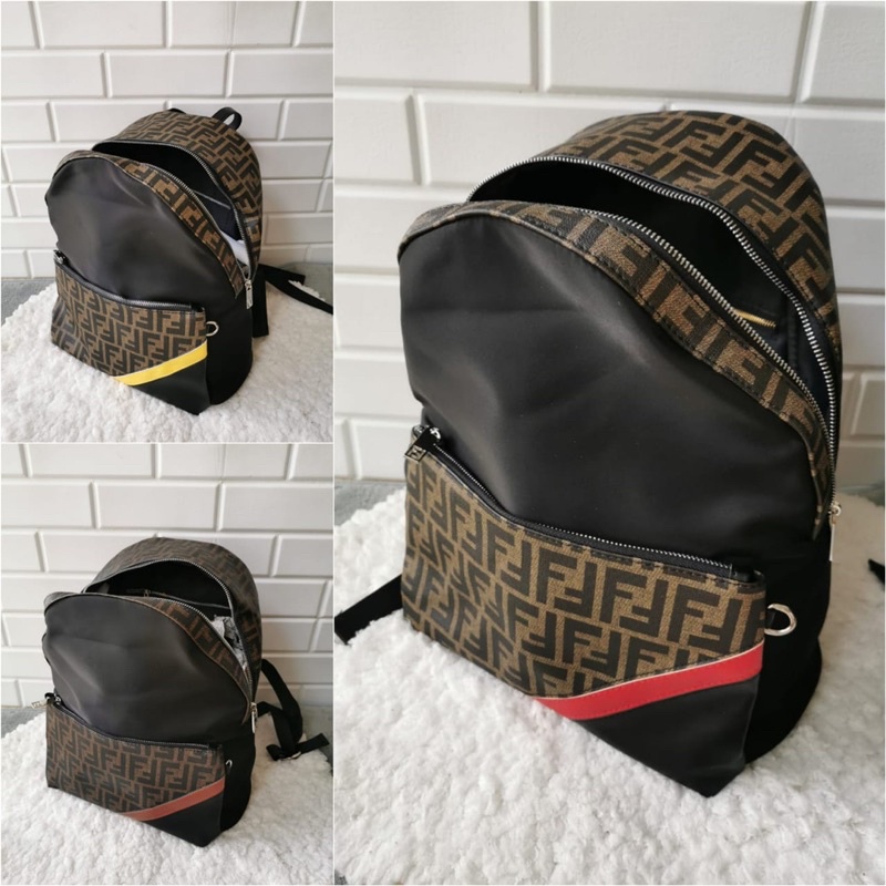 Tas Ransel pria Fendi nylon import premium tas backpack pria import