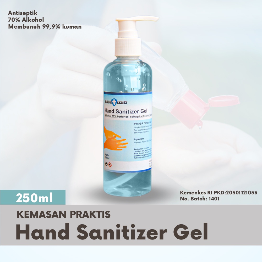 HAND SANITIZER GEL 250ML ALKOHOL 70% HAND SANITEZER HAND SANITAIZER HAND SANITISER SANITAZER