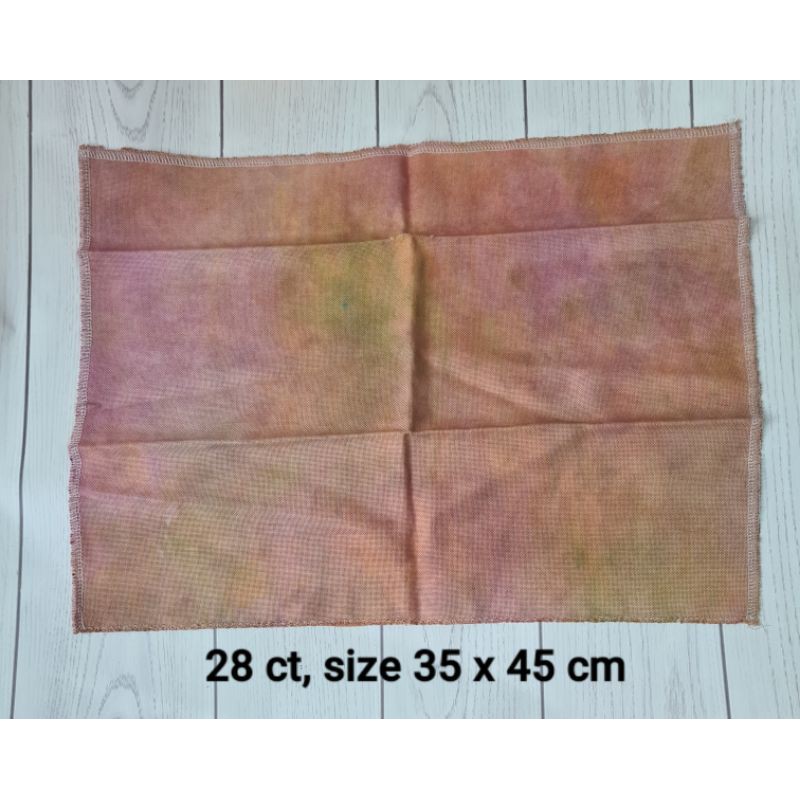 Kain Dyed 28ct DMC untuk Kristik/Cross Stitch