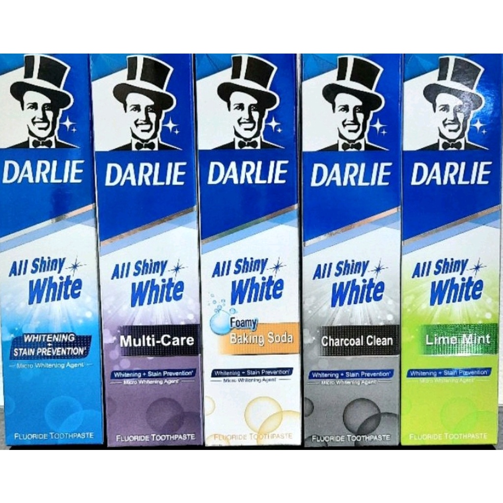 [SALE] Darlie Toothpaste All Shiny White 140g - BAKING SODA / LIME MINT / CHARCOAL CLEAN / ALL SHINY WHITE - EXP 2024/ 2025