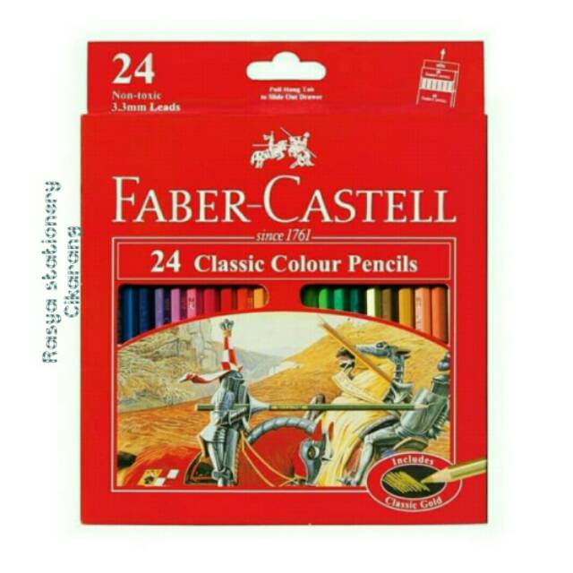 

Faber - Castell Classic Colour Pencils 24 / Pensil Warna Faber - Castell 24 Warna