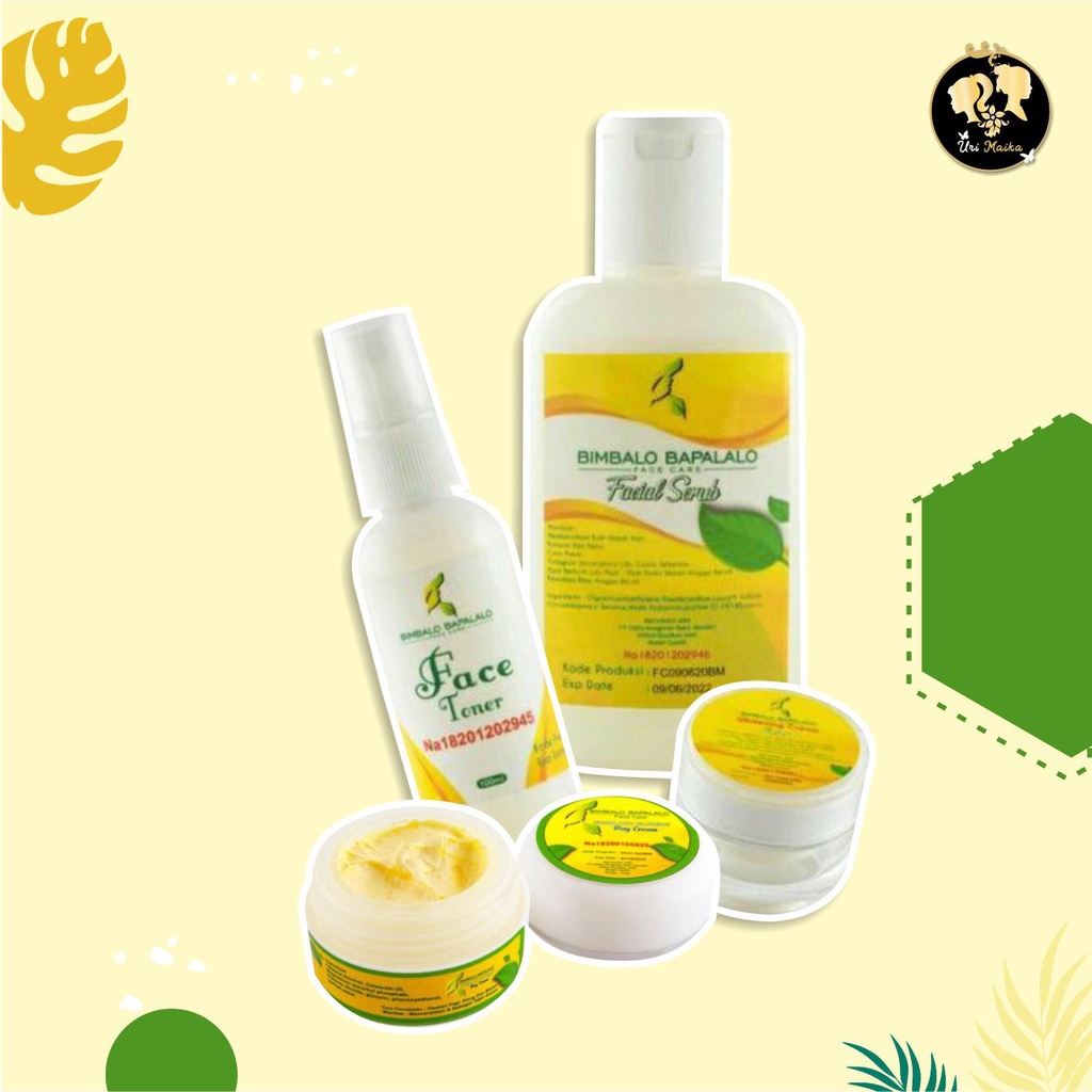 Bimbalo Bapalalo Skincare Paket Wajah dan day cream Jerawat Flek