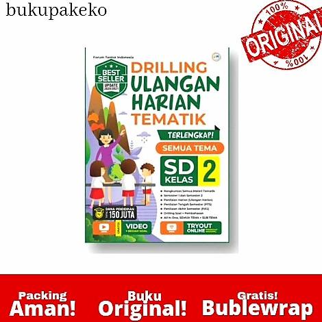 

BUKU SOAL DRILLING ULANGAN HARIAN TEMATIK KELAS 2 SD FORUM EDUKASI Star Seller Termurah