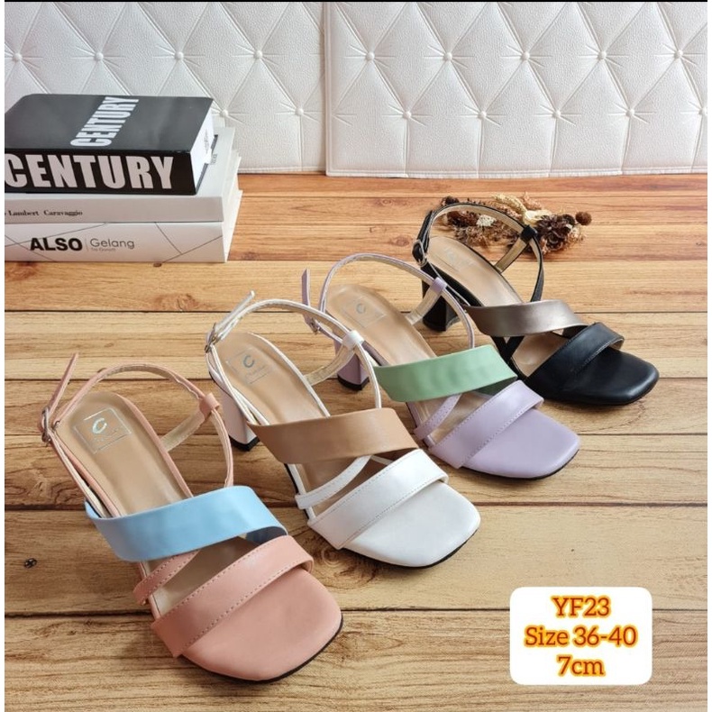 ABBUSHOES Yf 23 sendal hak tahu tali moraseti 7cm