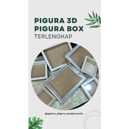Pigura 3D UKURAN 30X40/ pigura Box / pigura Mahar