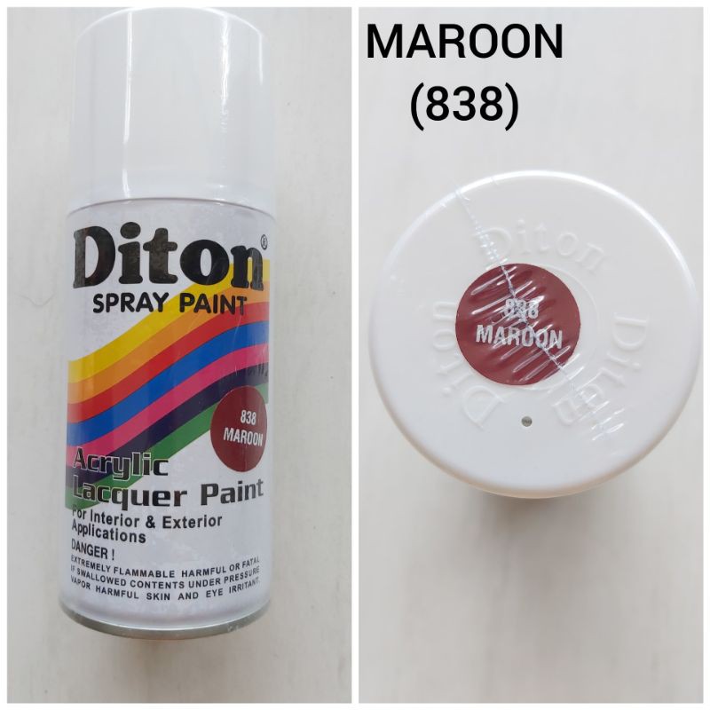 CAT SEMPROT DITON MAROON / MERAH MAROON (838) 300 ML CAT SEPEDA