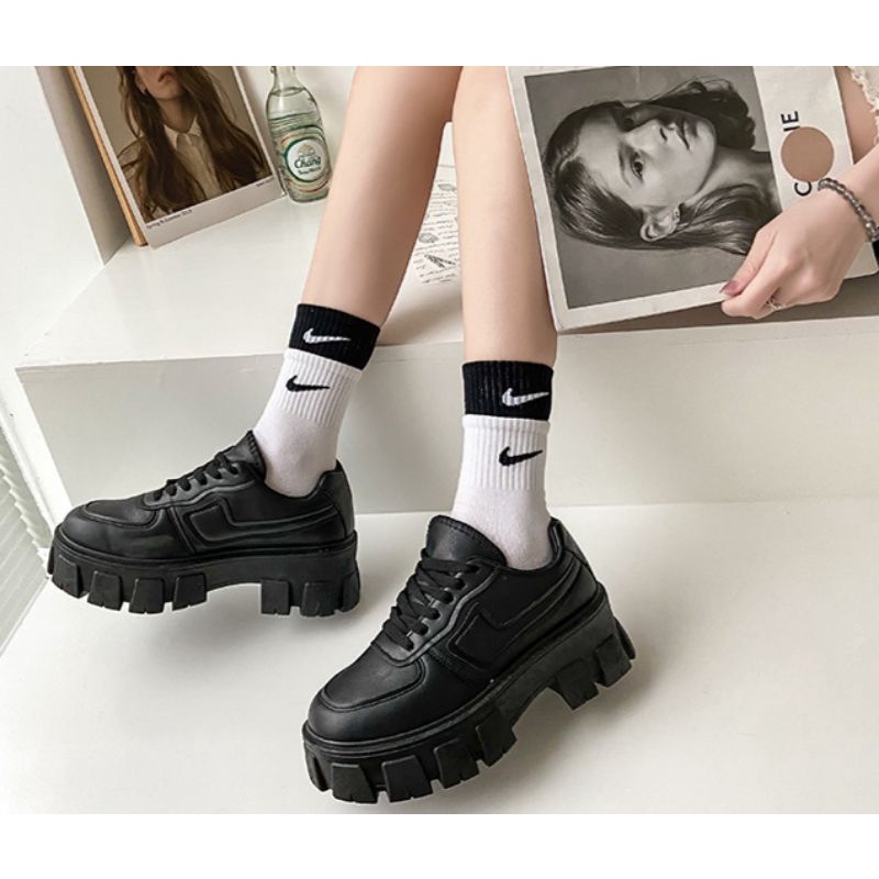 (COD) Sneakers Wanita Import BEVERLY | Sepatu Casual Wanita | Sepatu Sneakers Wedges | Sepatu Sol tinggi | Sepatu Modis | Sepatu Korean Style | Sepatu Import Murah | Sepatu Kerja