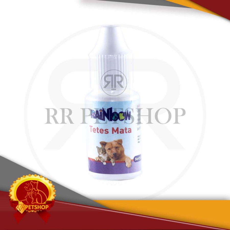Obat Tetes mata Kucing Anjing kelinci Mata merah Radang Rainbow 8 Ml