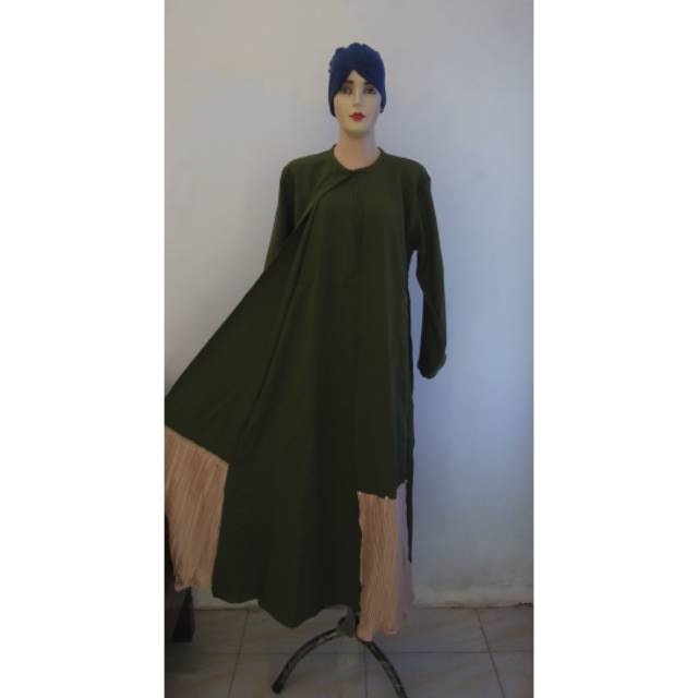 Gamis Sabyan Hijau Army