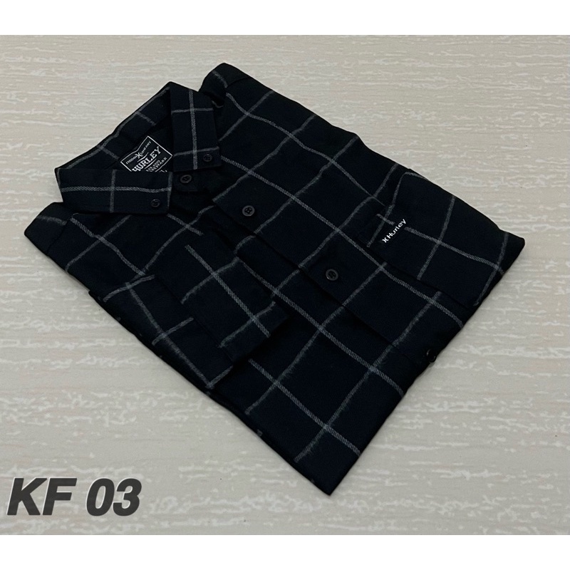 Kemeja Flanel Distro Surfing Lengan Panjang Cewek Cowok Motif Kotak Premium Quality